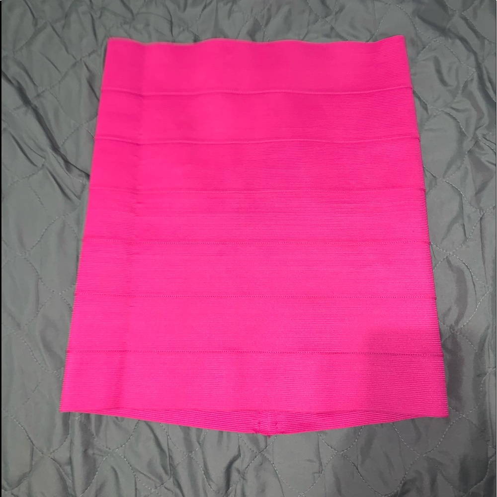 Neon pink skirt